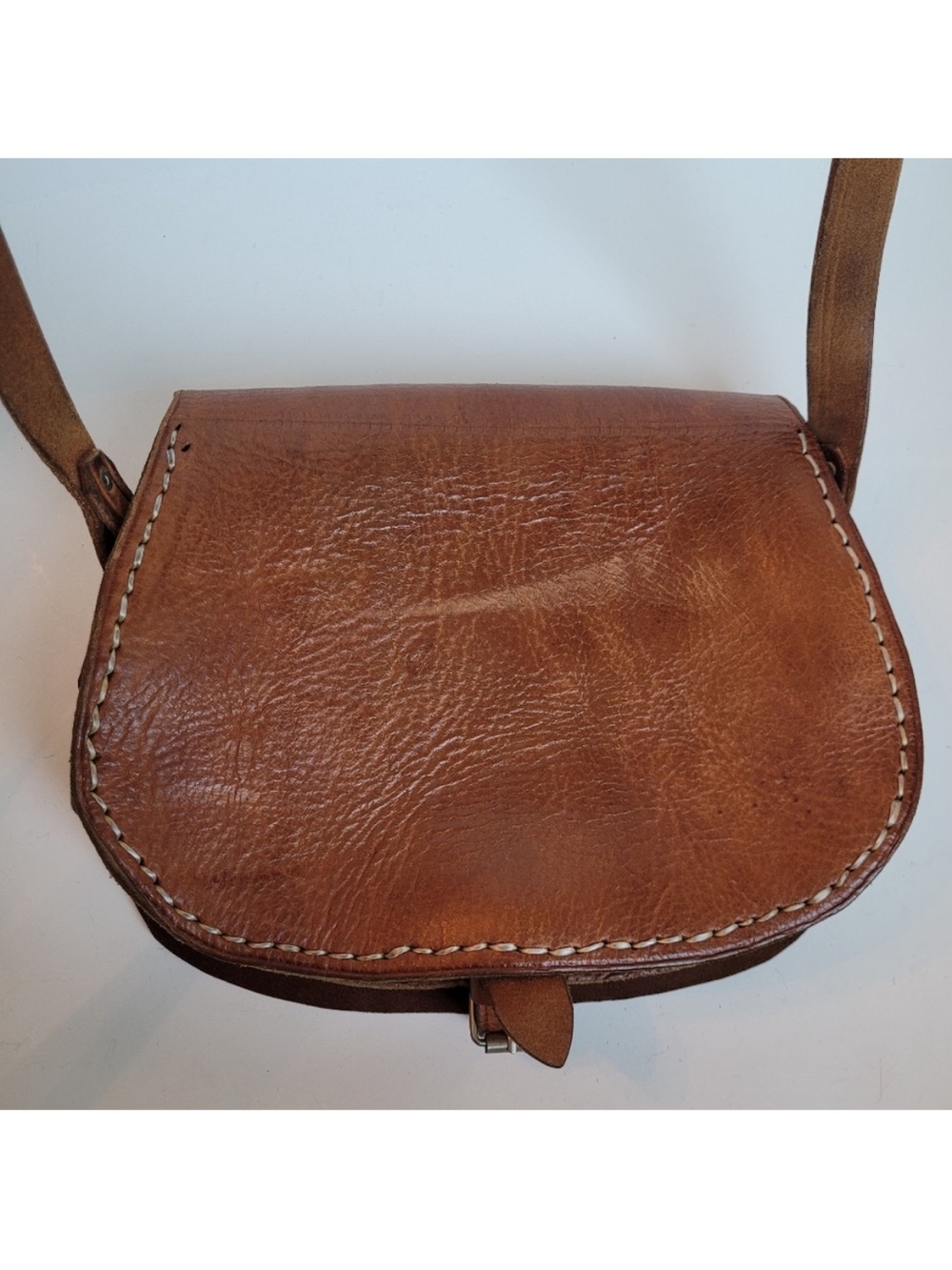 Bohemian Tooled Leather
Crossbody Saddle Bag - Picture 4 of 14